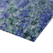 青い水色のデジタルアート抽象芸術背景 カッティングボード (角)