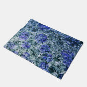 青い水色のデジタルアート抽象芸術背景 ドアマット (アングル)