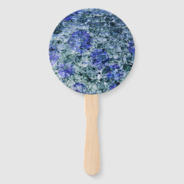 青い水色のデジタルアート抽象芸術背景 ハンドファン