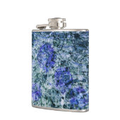 青い水色のデジタルアート抽象芸術背景 フラスク (左)