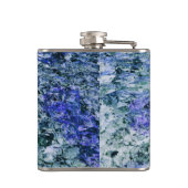 青い水色のデジタルアート抽象芸術背景 フラスク (裏面)