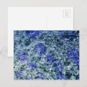 青い水色のデジタルアート抽象芸術背景 ポストカード (正面/裏面)