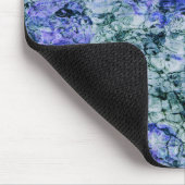 青い水色のデジタルアート抽象芸術背景 マウスパッド (コーナー)