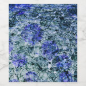 青い水色のデジタルアート抽象芸術背景 ワインラベル (シングルラベル)