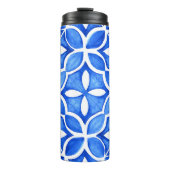 青い水色のトスカーナイタリアンタイル タンブラー (正面)