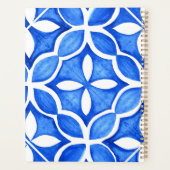 青い水色のトスカーナイタリアンタイル プランナー手帳 (裏面)
