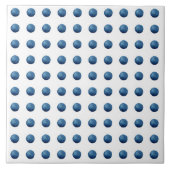 青い水色のドット タイル (正面)