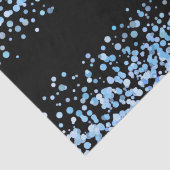 青い水色の紙吹雪結婚ドット 薄葉紙 (詳細)