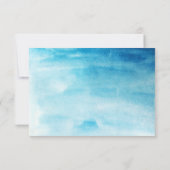 青い水色の背景「サンキューカード」 サンキューカード (裏面)