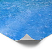 青い水色の背景 ポスター (角)
