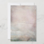 青い水色の花の背素朴景 招待状 (裏面)