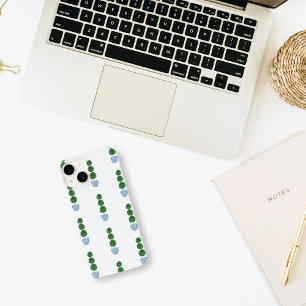 青い水色の花瓶トピアリ名門私立校風のー Case-Mate iPhone 14ケース
