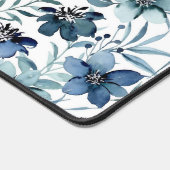 青い水色の花 デスクマット (コーナー)