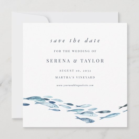 青い水色の魚航海の セーブザデート (正面)