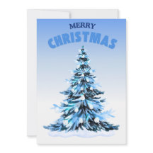 青い水色クリスマスツリー非写真