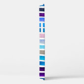 青い水色ストライプの手絵を描 Case-Mate iPhoneケース (裏面 / 右)