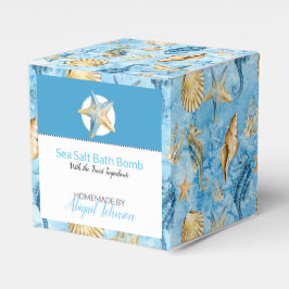 青い水色ヒトデのシーホース貝殻浴爆弾 フェイバーボックス