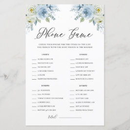 青い水色フローラあなたの電話ゲームに何がある