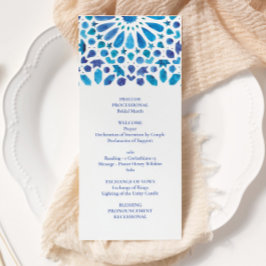 青い水色メディテラネアンタイルパターン プログラム