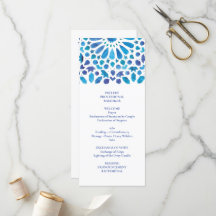 青い水色メディテラネアンタイルパターン