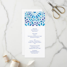 青い水色メディテラネアンタイルパターン プログラム