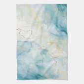 青い水色 キッチンタオル (縦)