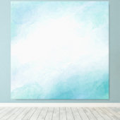 青い水色 キャンバスプリント (インサイチュ (ウッドフロア))