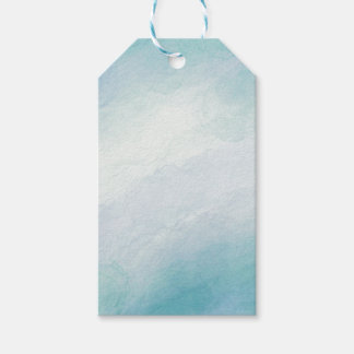 青い水色 ギフトタグ