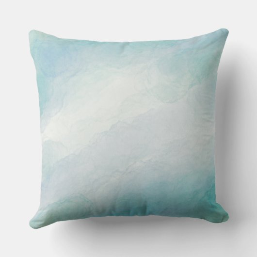 青い水色 クッション (裏面)