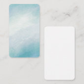 青い水色 ノートカード (正面/裏面)