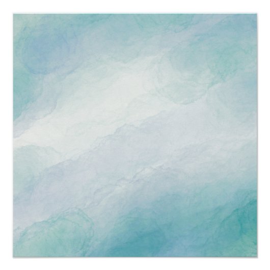 青い水色 ポスター (正面)