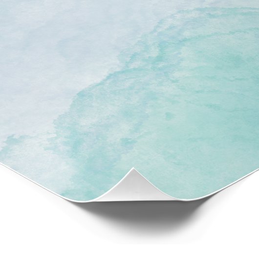 青い水色 ポスター (コーナー)