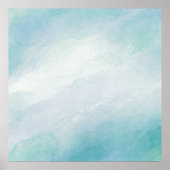 青い水色 ポスター (正面)