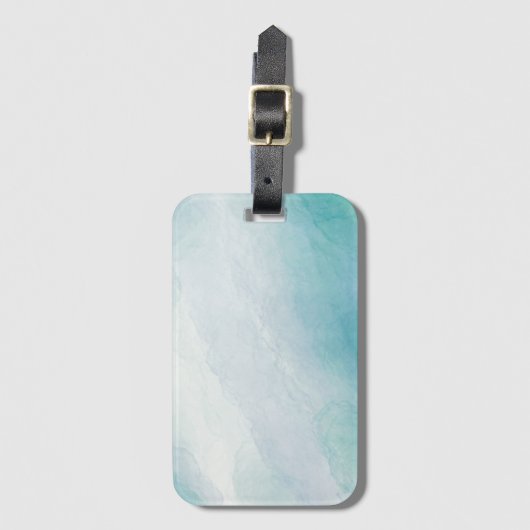 青い水色 ラゲッジタグ (正面縦)