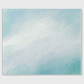 青い水色 ラッピングペーパー (フラット)