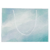 青い水色 ラージペーパーバッグ (裏面)