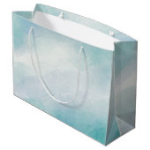 青い水色 ラージペーパーバッグ (裏面アングル)