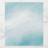 青い水色 ワインラベル (シングルラベル)