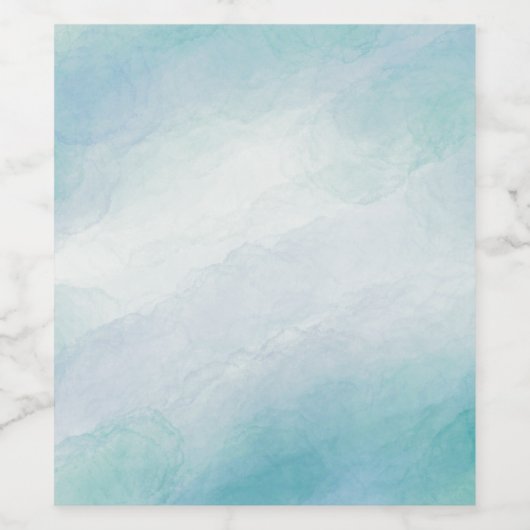 青い水色 ワインラベル (シングルラベル)