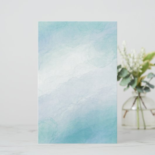 青い水色 便箋 (スタンド正面)