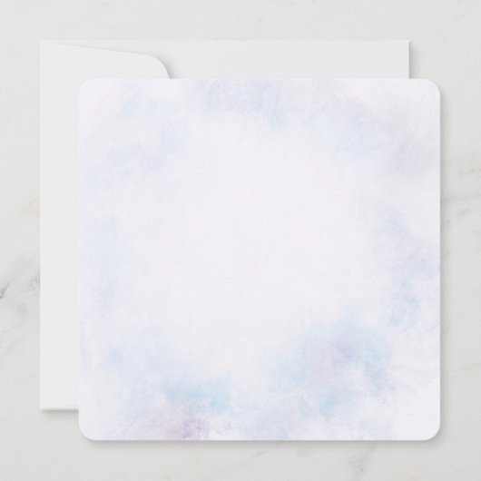 青い水色 |最初のコミュニティの招待 招待状 (裏面)