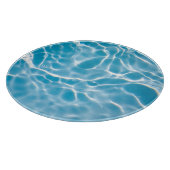 青い水面、自然抽象芸術 カッティングボード (角)