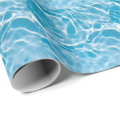 青い水面、自然抽象芸術 ラッピングペーパー (ロールコーナー)