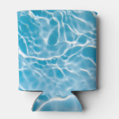 青い水面、自然抽象芸術 缶クーラー (裏面)