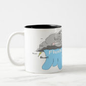 青い水 ツートーンマグカップ (左)