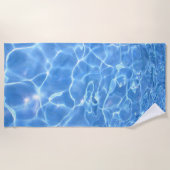 青い水 ビーチタオル (正面)