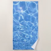 青い水 ビーチタオル (正面)