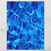 青い水、プールのクリーニ広告ング チラシ (裏面)