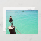 青い水 ポストカード (正面/裏面)