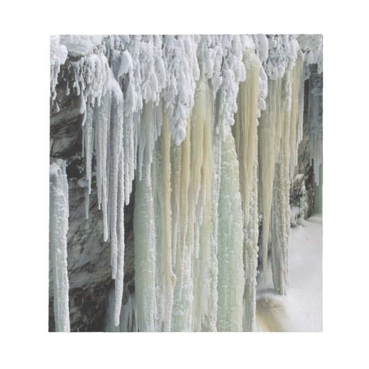 青い氷と地面の水オフ走；タフカメノン ノートパッド (正面)